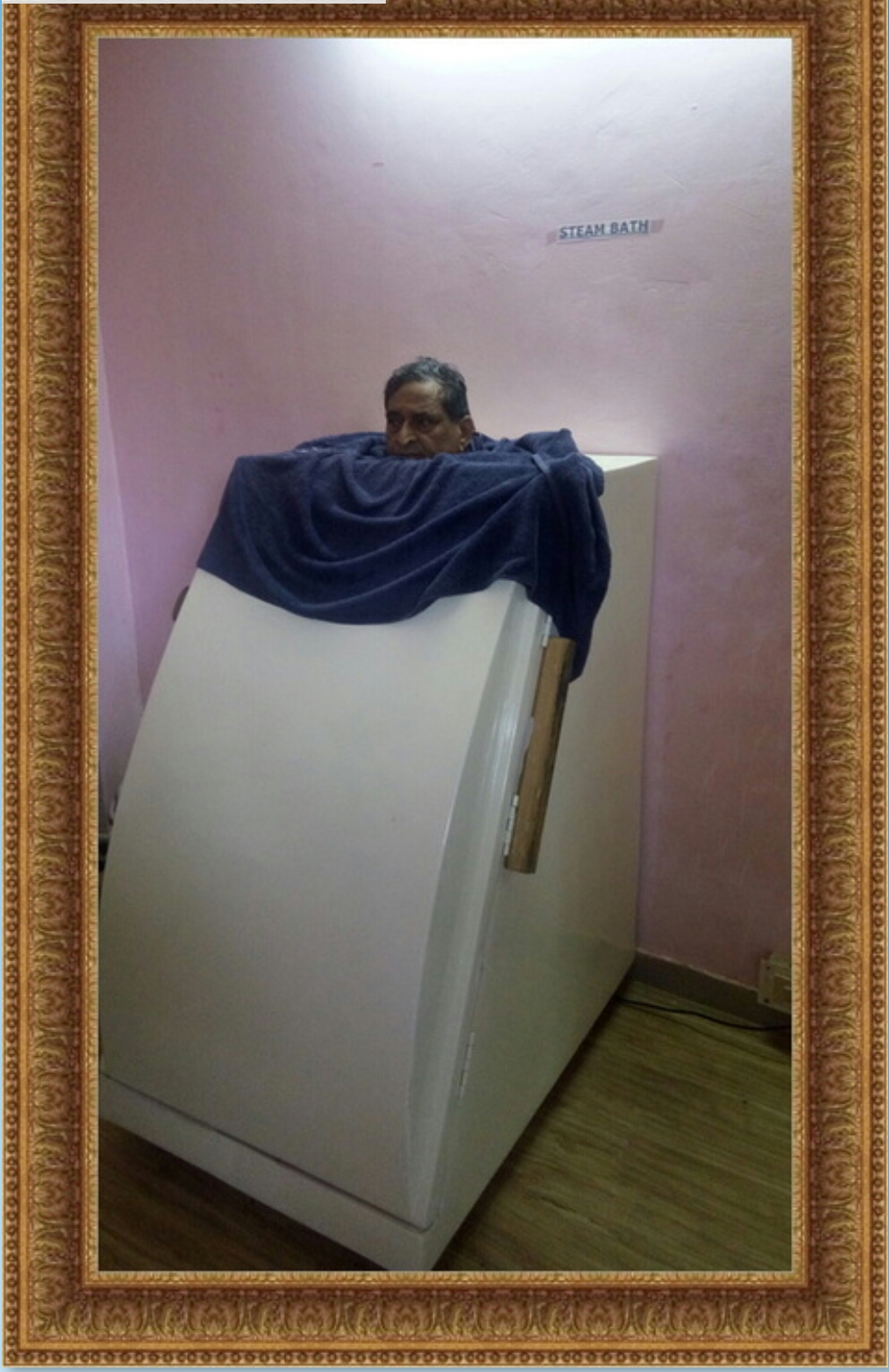 MP Rajyasabha, Senior BJP Leader, Maanneey Sri RK Sinha ji, Taking Steam Bath